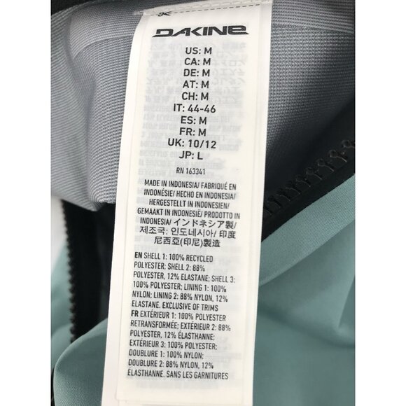 Dakine Bib Pants Womens Size Medium Stoker 3L Gore-Tex Carve Blue Snowboard Ski - Picture 9 of 14